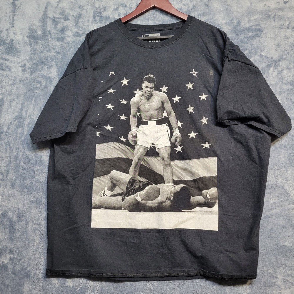 Muhammad Ali Graphic T-Shirt‎ Boxing Legend Black 3XL